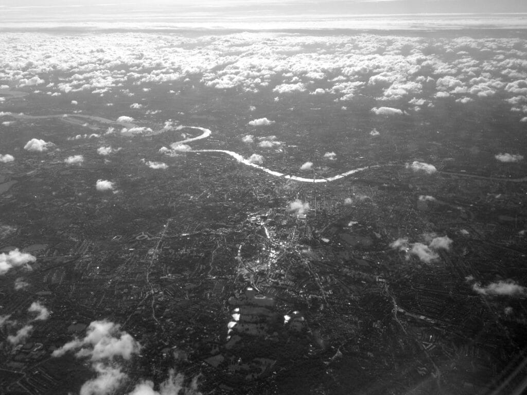 London from the air.